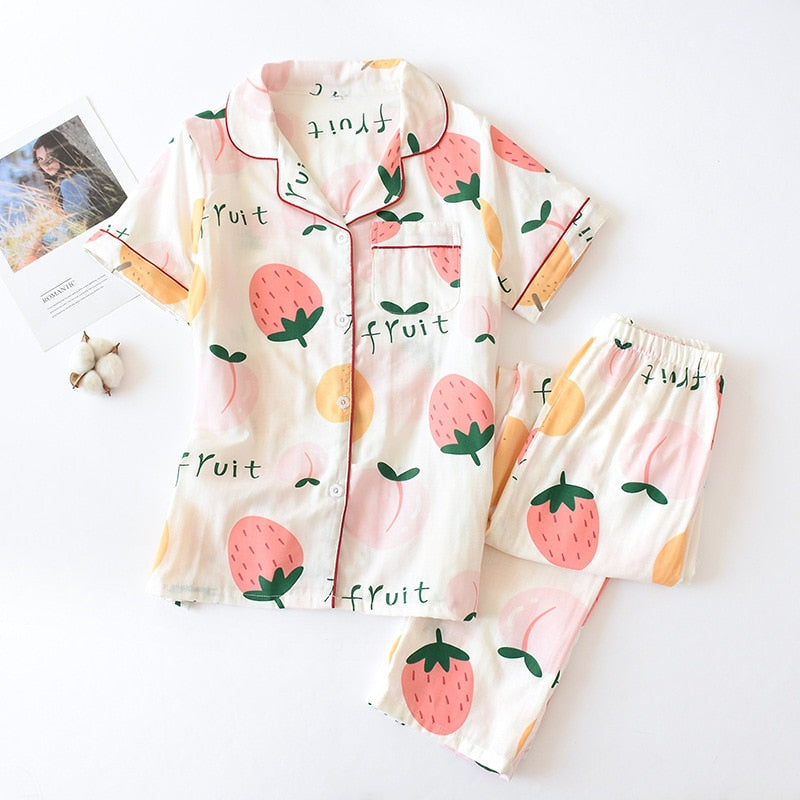 100% cotton PJ short set