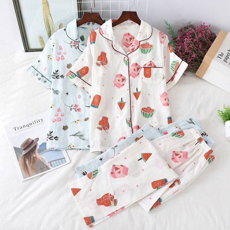 100% cotton PJ short set