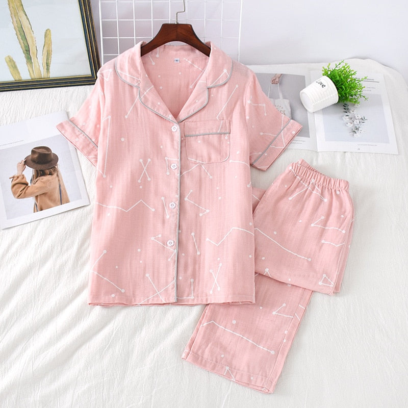 100% cotton PJ short set