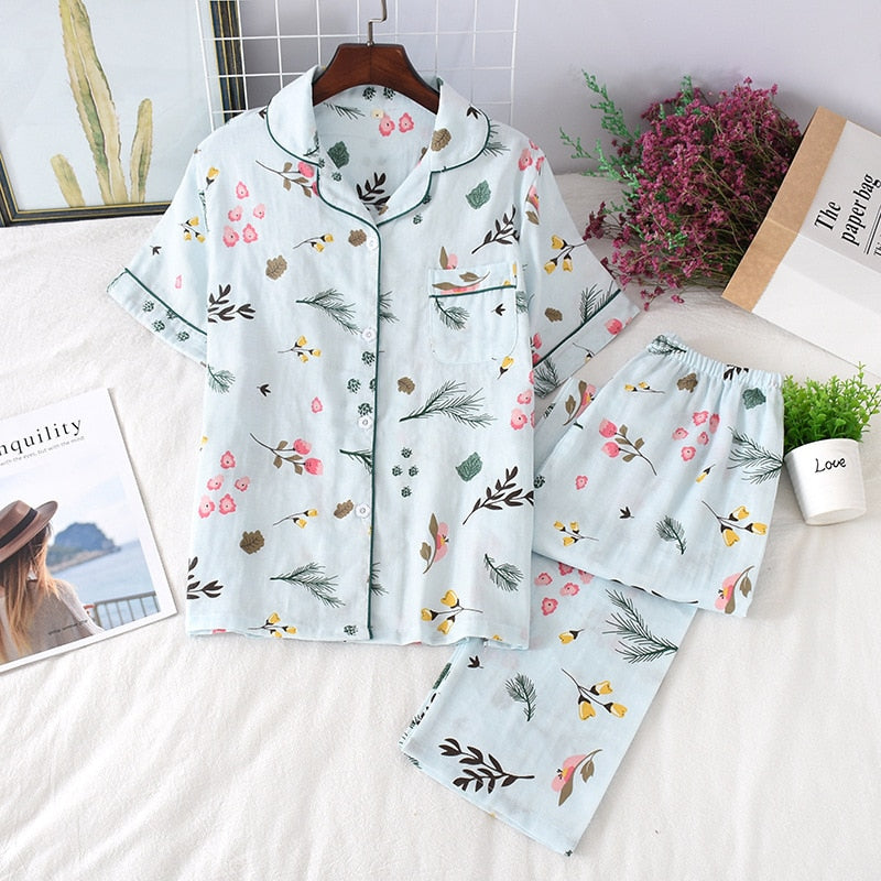 100% cotton PJ short set