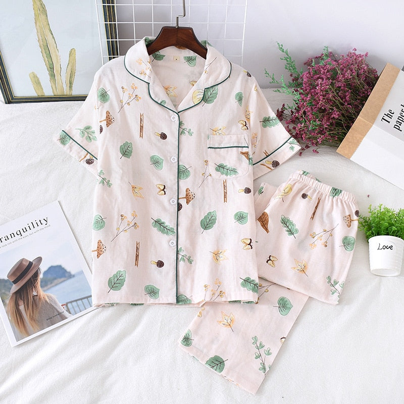 100% cotton PJ short set