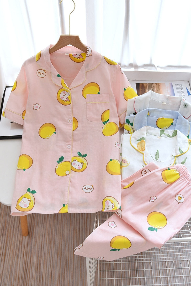 100% cotton PJ short set