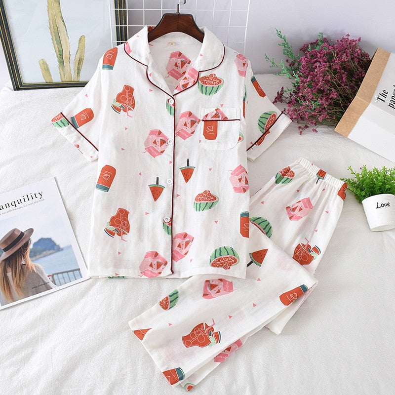 100% cotton PJ short set