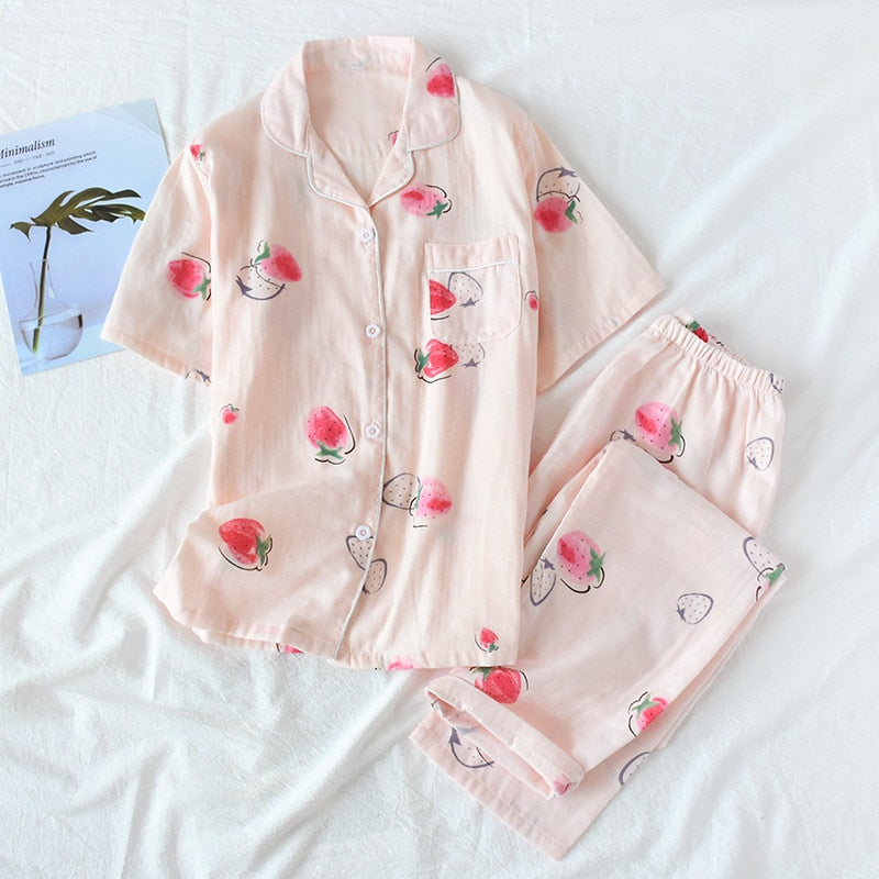 100% cotton PJ short set