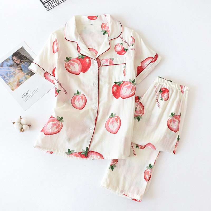 100% cotton PJ short set