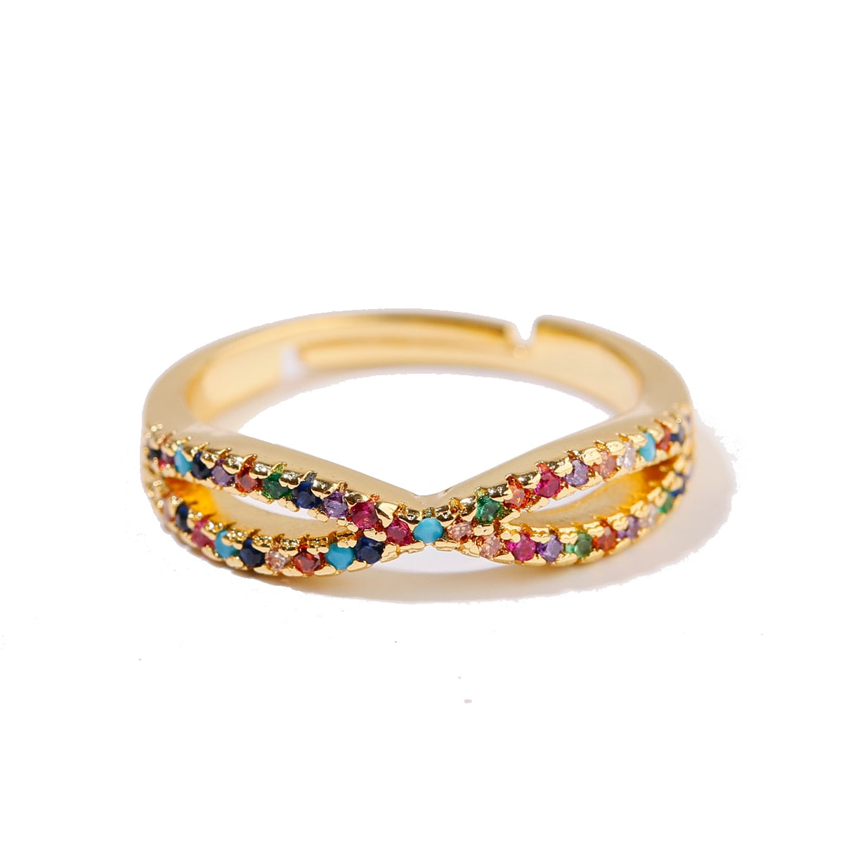 Adjustable Rainbow Ring