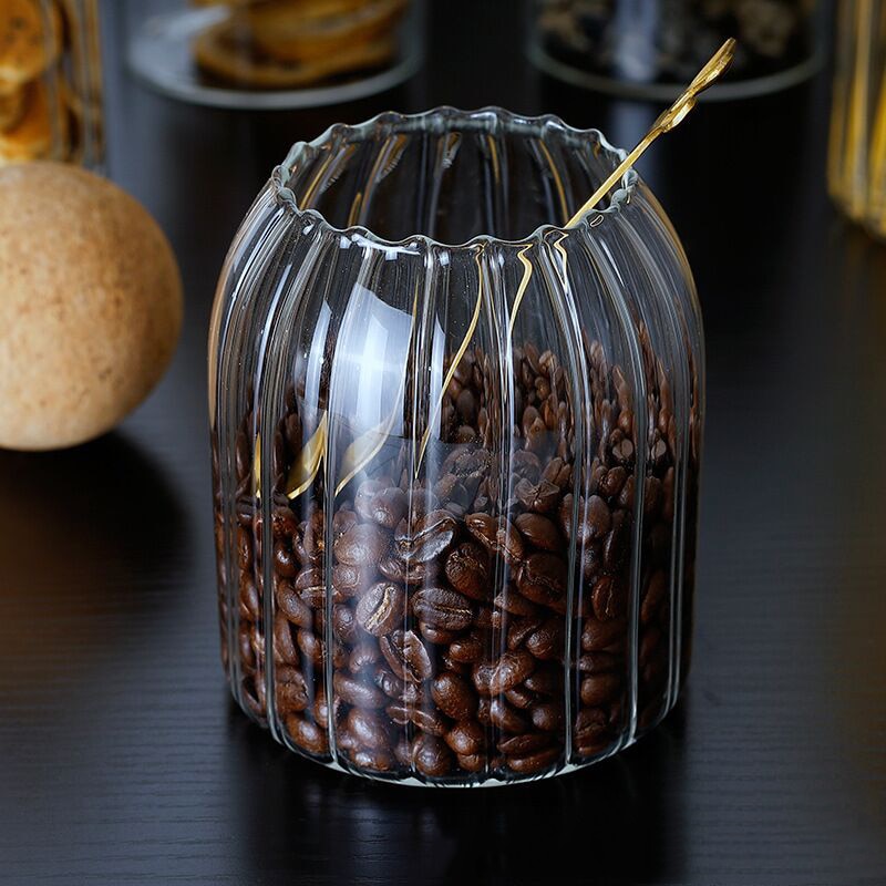 Glass Storage Jar with Wooden Lid