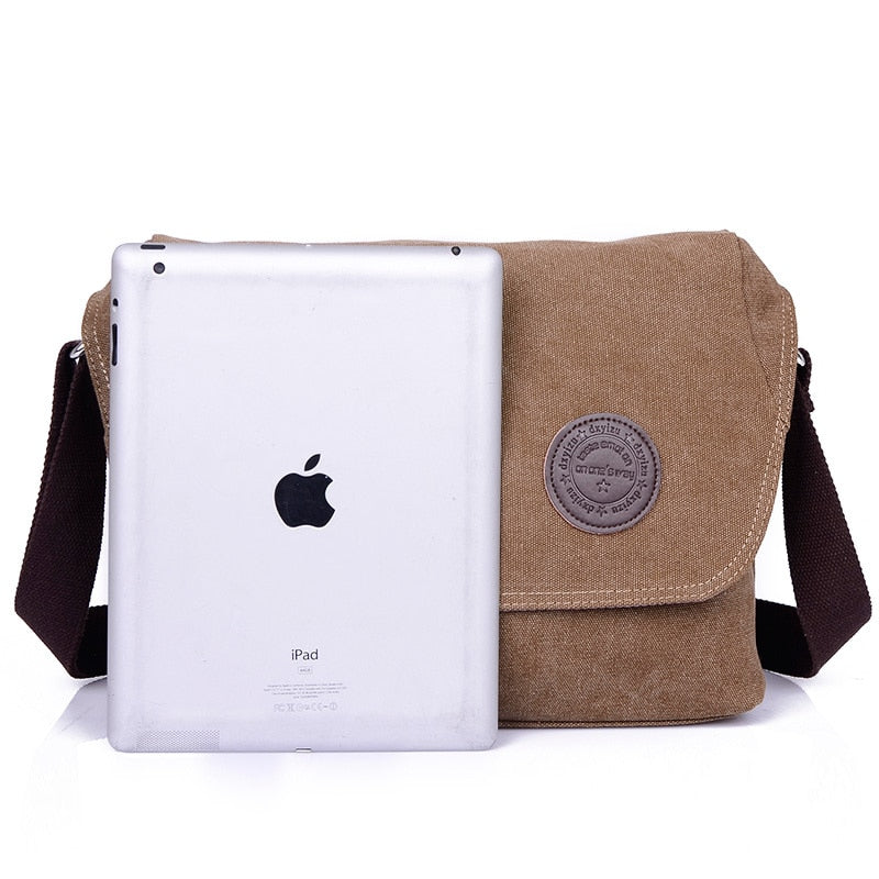 Canvas Crossbody Top-Handle Bag