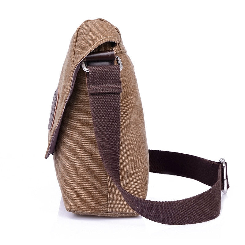 Canvas Crossbody Top-Handle Bag