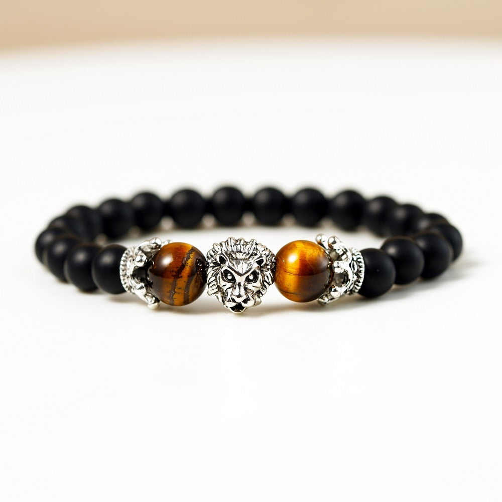 Crowned Lion Head Bracelet