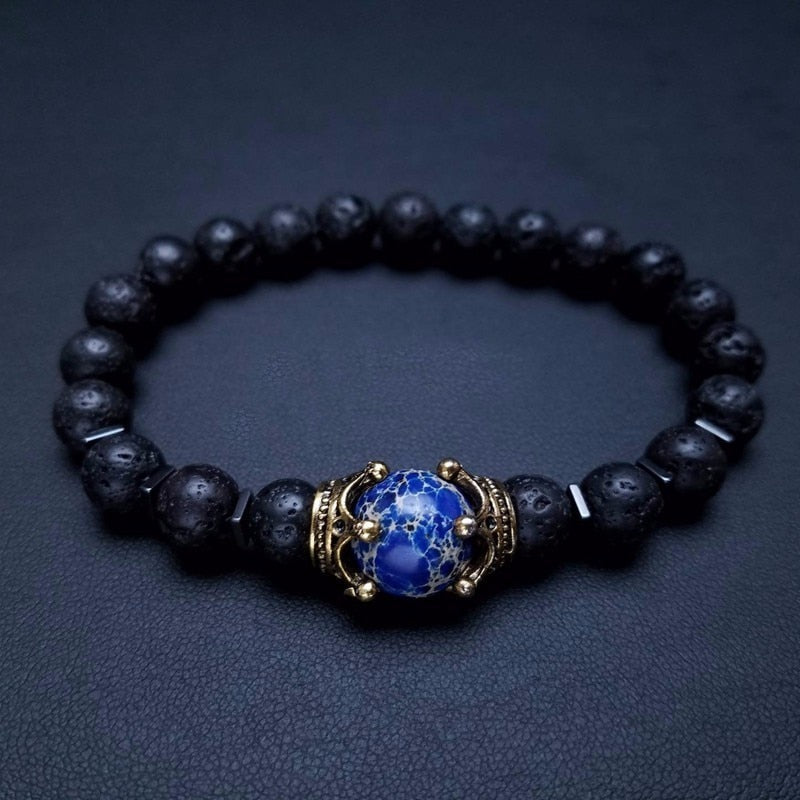 Crowned Lion Head Bracelet