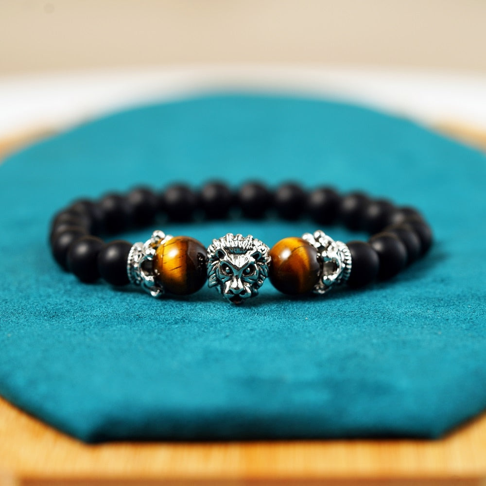 Crowned Lion Head Bracelet