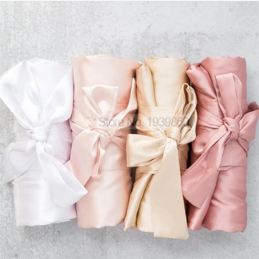 Champagne Satin Robe