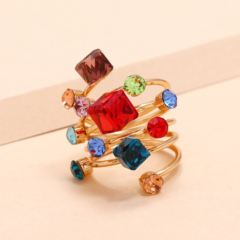 Adjustable Rainbow Ring