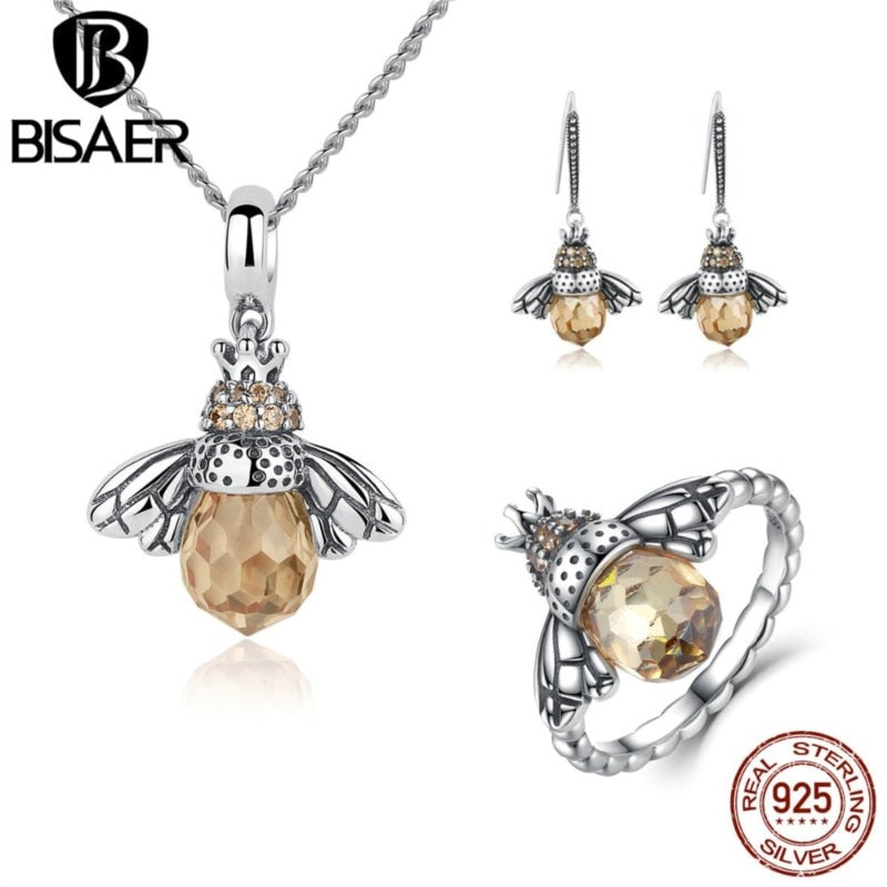 Sterling Silver Bee Set