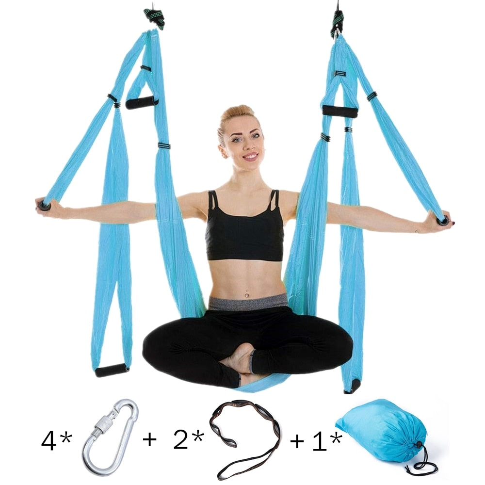 Anti-gravity Aerial Yoga Hammock Set with Carrying Bag