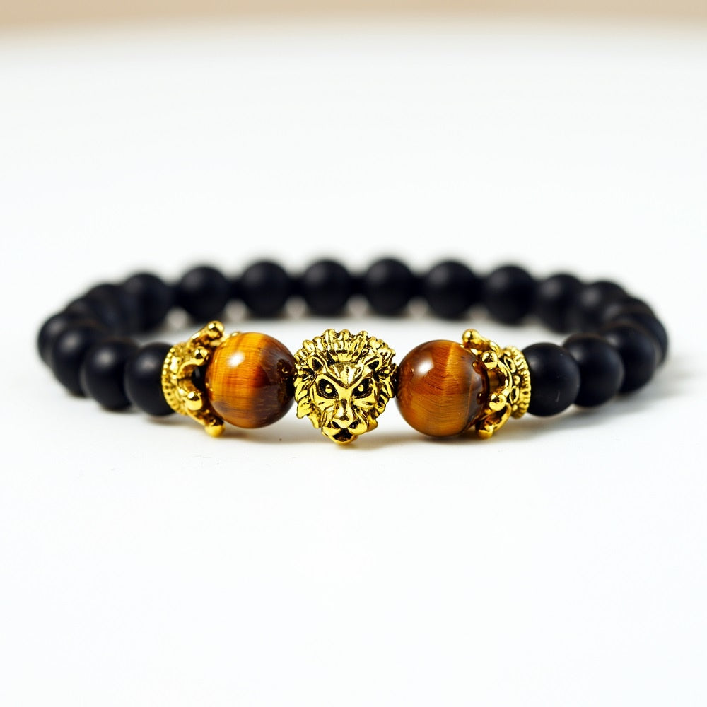 Crowned Lion Head Bracelet